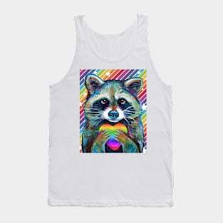 RAINBOW PRIDE RACCOON Tank Top